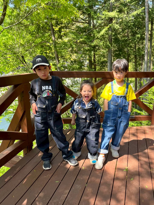 【キッズ2色展開】嫌がらない最強オーバーオール｜トイレラク＆動きやすく長く着られるアウトドア服